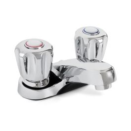 Delta Style Plumb Tech Bathroom Faucet Two Handle Delta Style | Buy Bulk Hardware