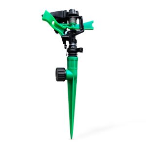Adjustable Pattern Impulse Sprinkler with Rigid Plastic Spike